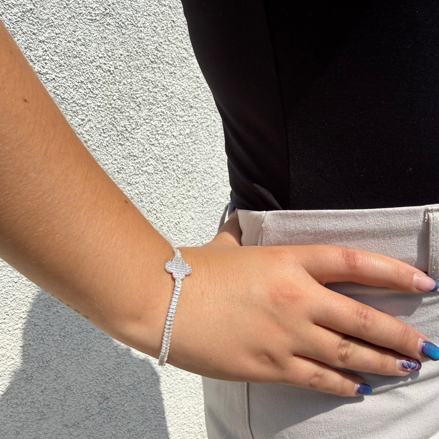 Pulsera Van Cleef Tennis en Plata 925