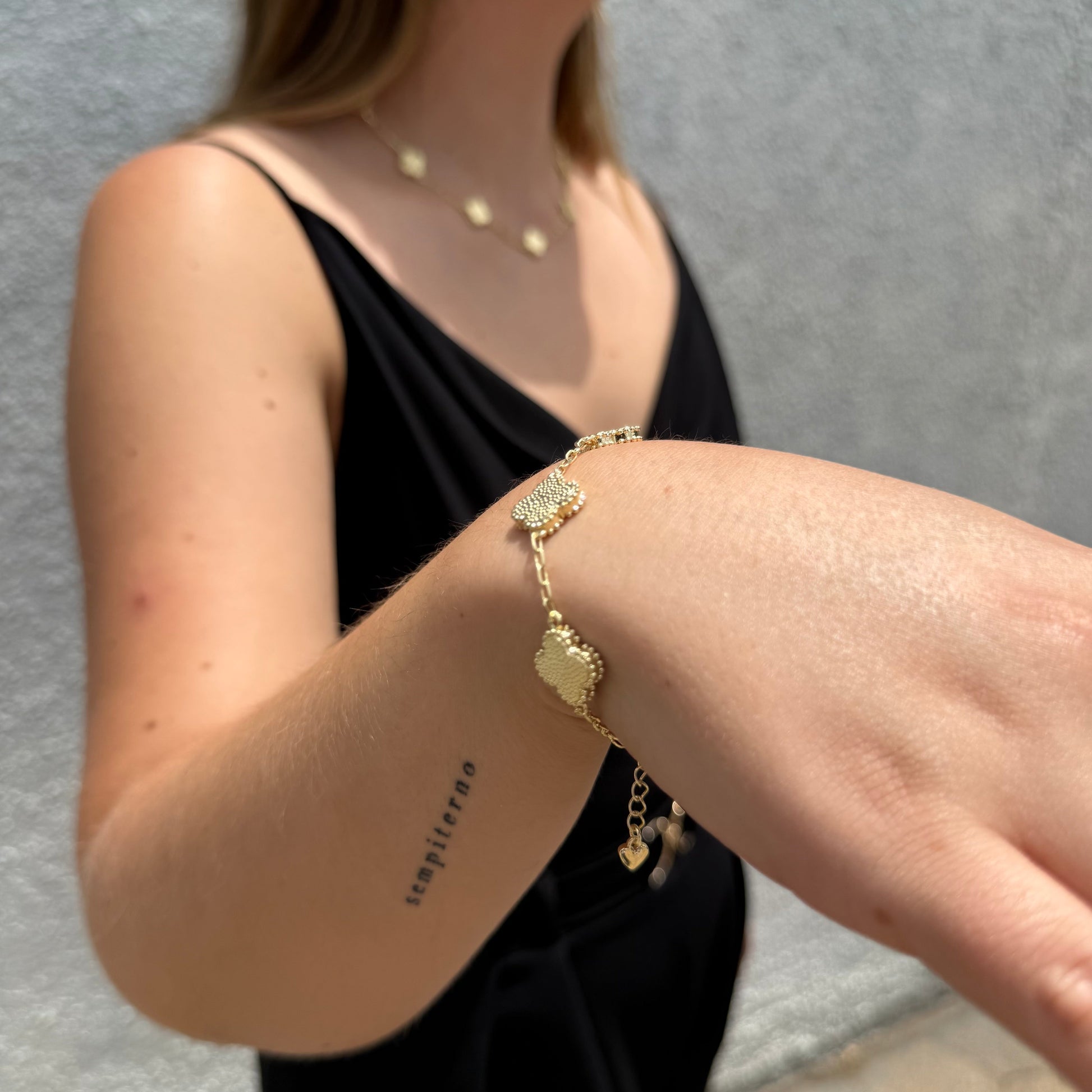 Pulsera Van Cleef Azul Dual Oro – Silver Ice 05