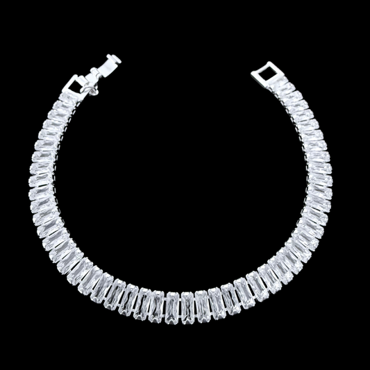 Pulsera Tennis  Rectangular  7mm