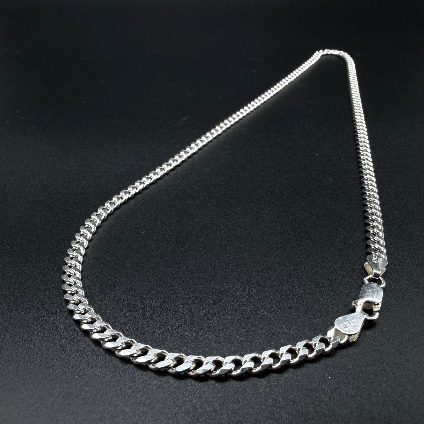 Cadena Cubana 4mm - Plata 925 Italy
