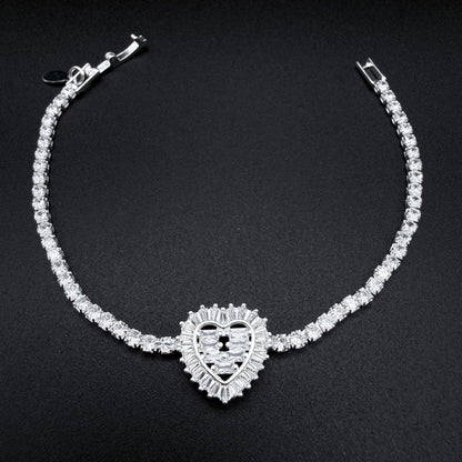 Pulsera Love Crowm Tennis en Plata 925