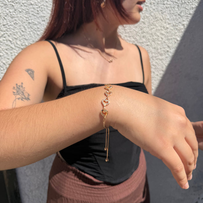 Pulsera Destello de Amor - Oro Rosa