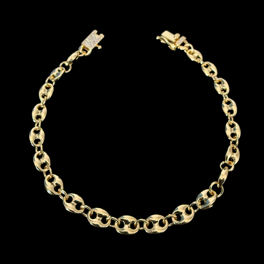 Pulsera Gucci Inflada Oro – 5 mm