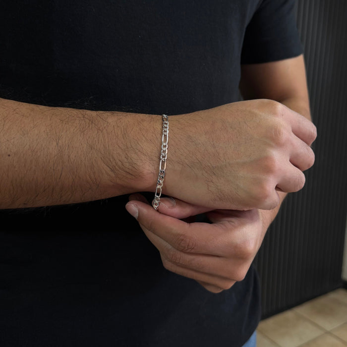 Pulsera Fígaro plana  4mm