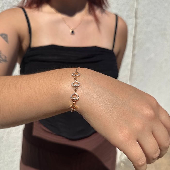 Pulsera Suspiro de Amor - Oro Rosa