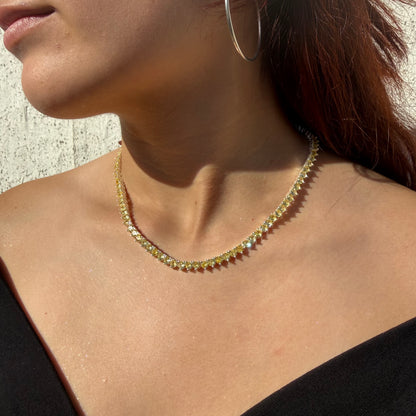 Collar Gotas de Luz circones amarillos