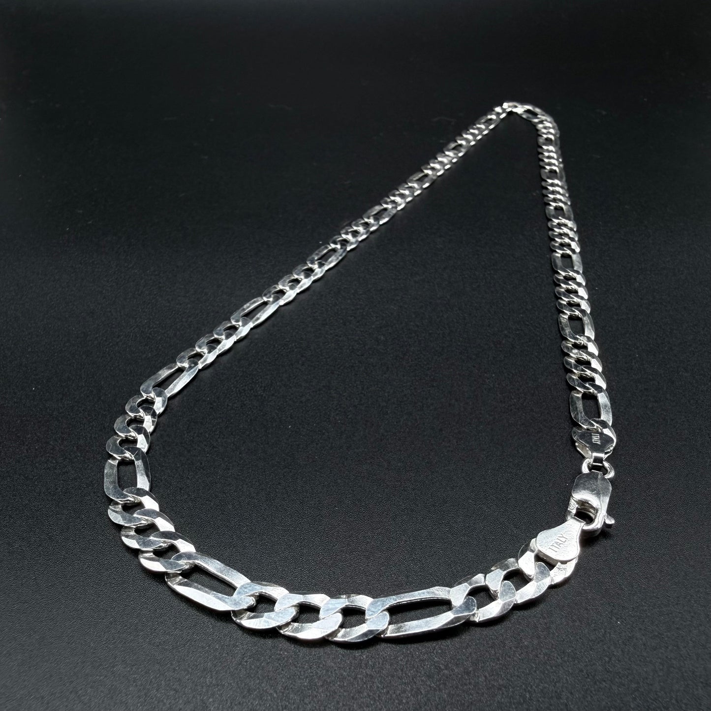 Cadena Fígaro 7mm - Plata 925 Italy