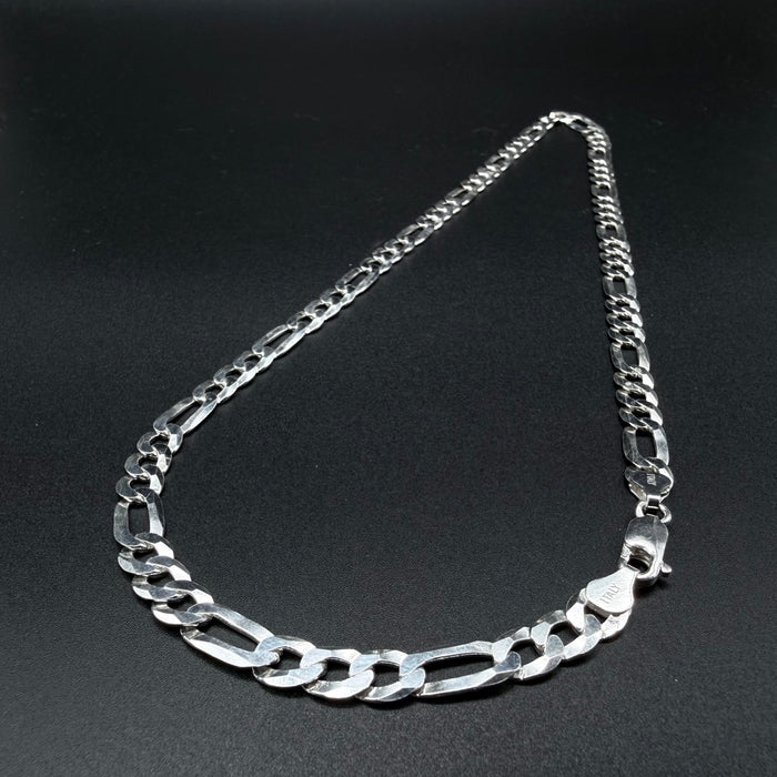 Cadena Fígaro 7mm - Plata 925 Italy