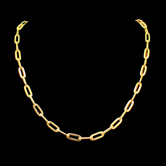 Cadena Eslabón Limada Oro – 5 mm