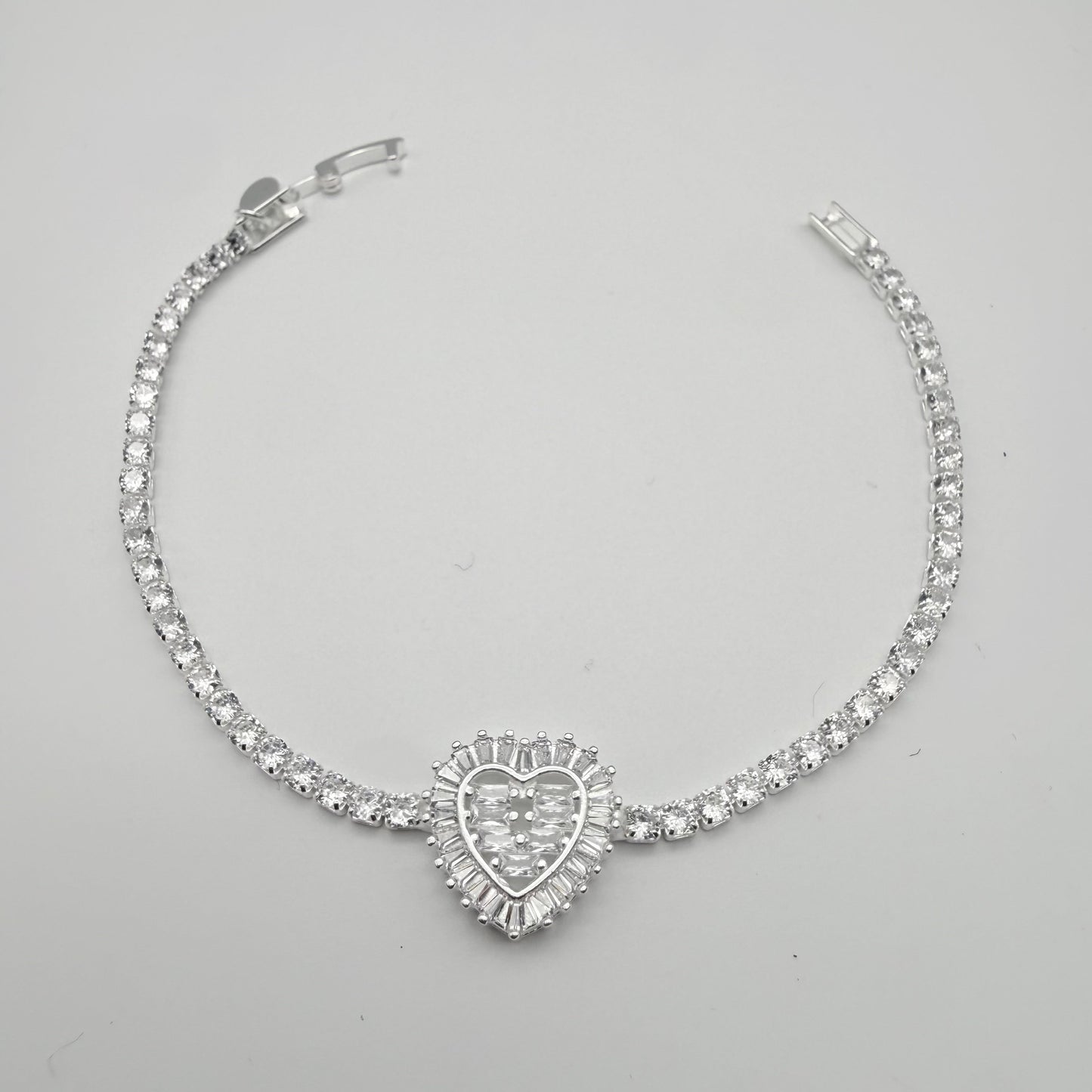 Pulsera Love Crowm Tennis en Plata 925
