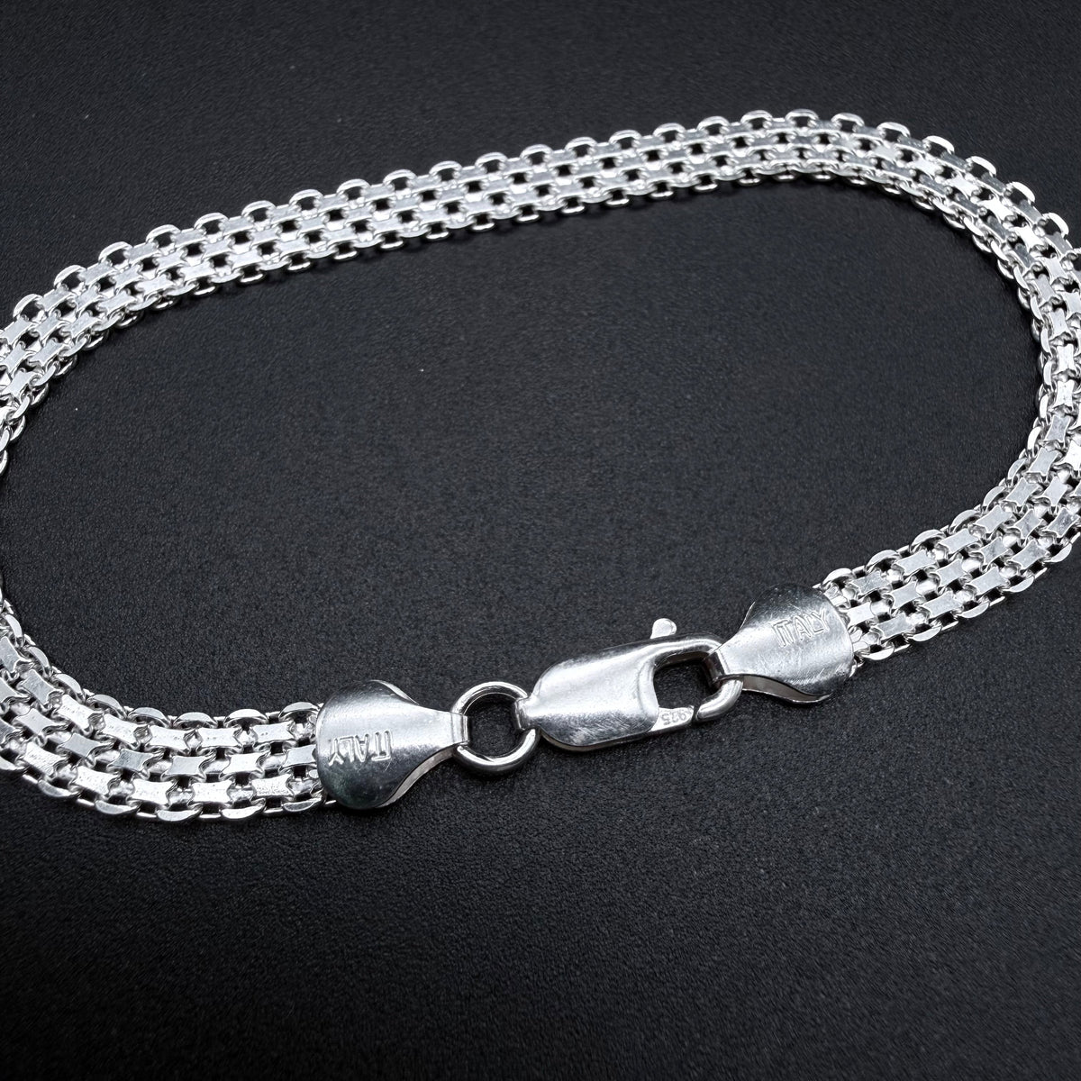 Pulsera Tejido Chino 6mm - Plata 925 Italy – Silver Ice 02