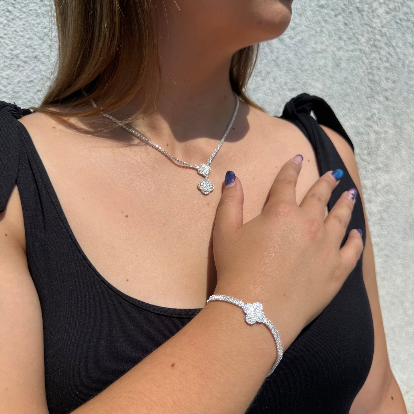 Pulsera Van Cleef Tennis en Plata 925