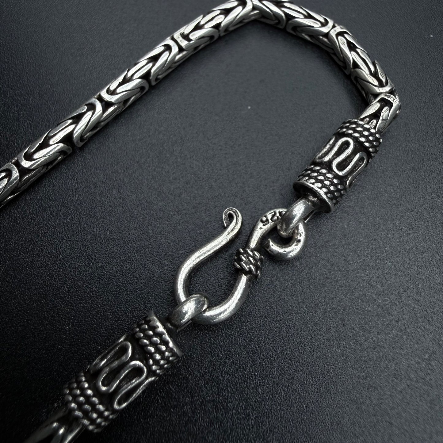 Pulsera Camino del inca 3,5 mm - Plata 925 Italy