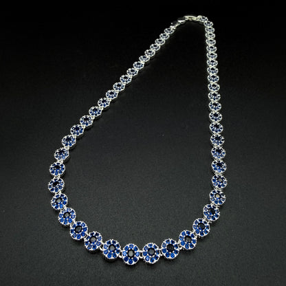 Collar Glam circones Azules