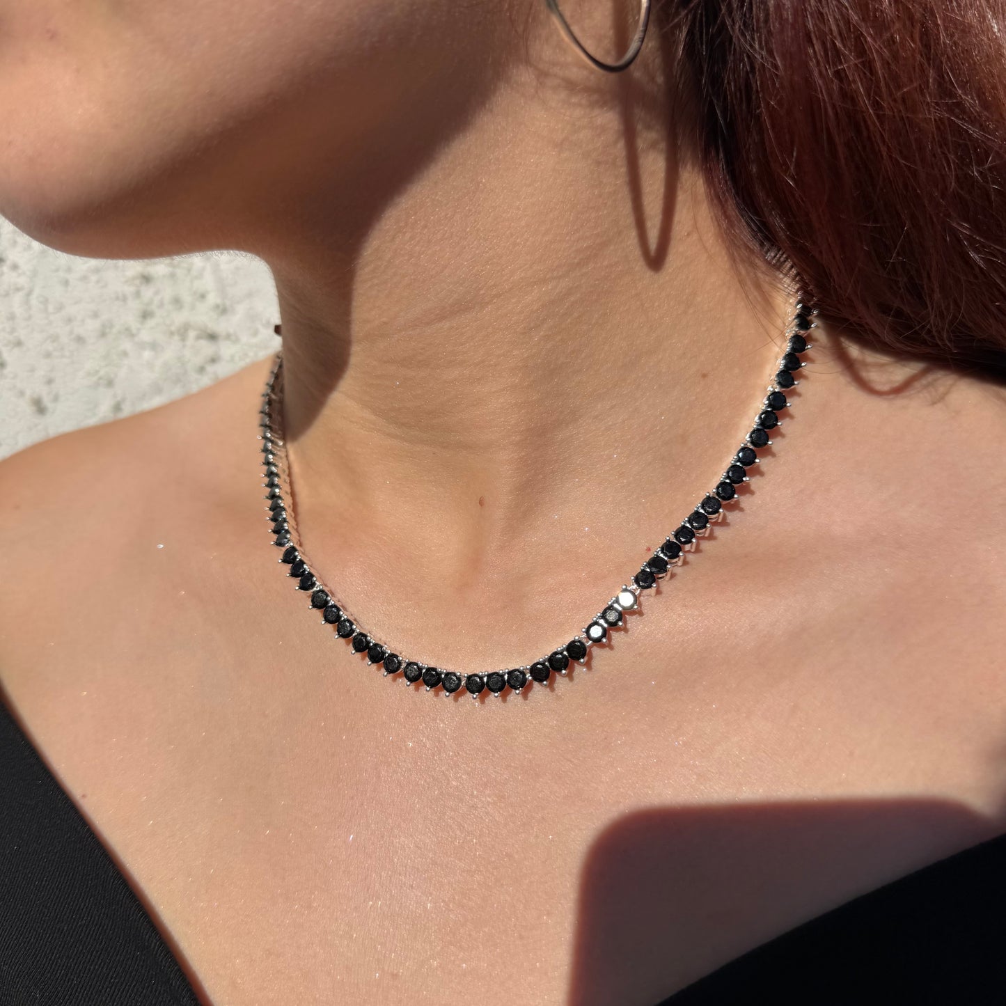 Collar Gotas de Luz circones negros