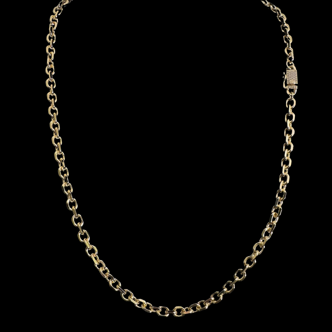 Cadena Rolo Limada Oro – 6mm