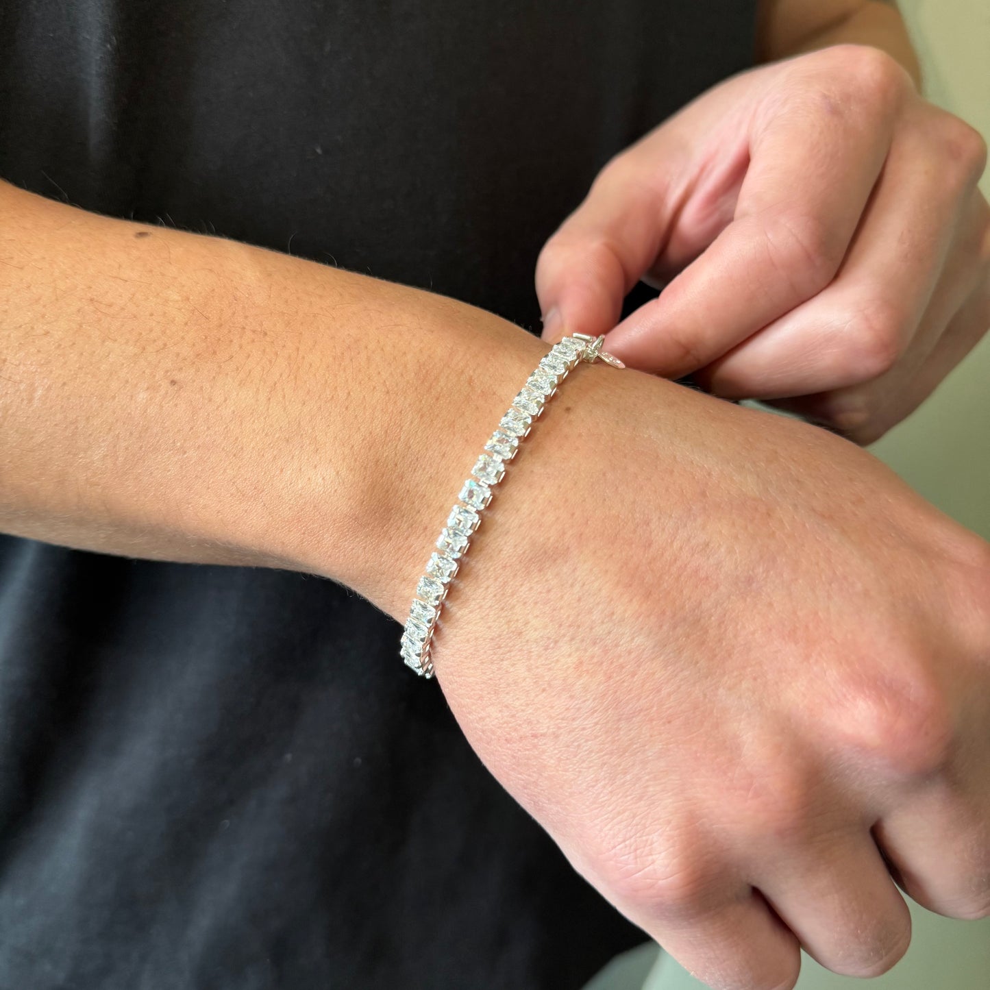 Pulsera Tennis con Circones  5mm