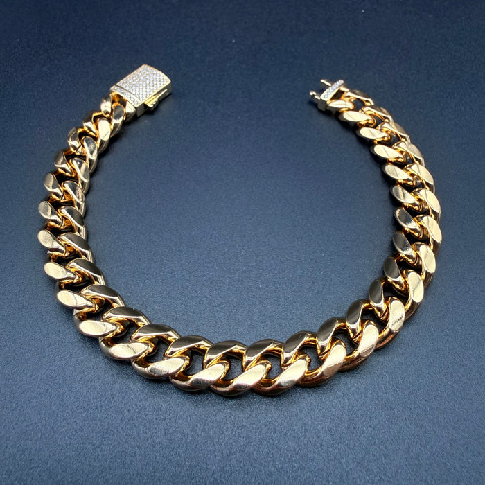 Pulsera Cubana Oro – 9 mm