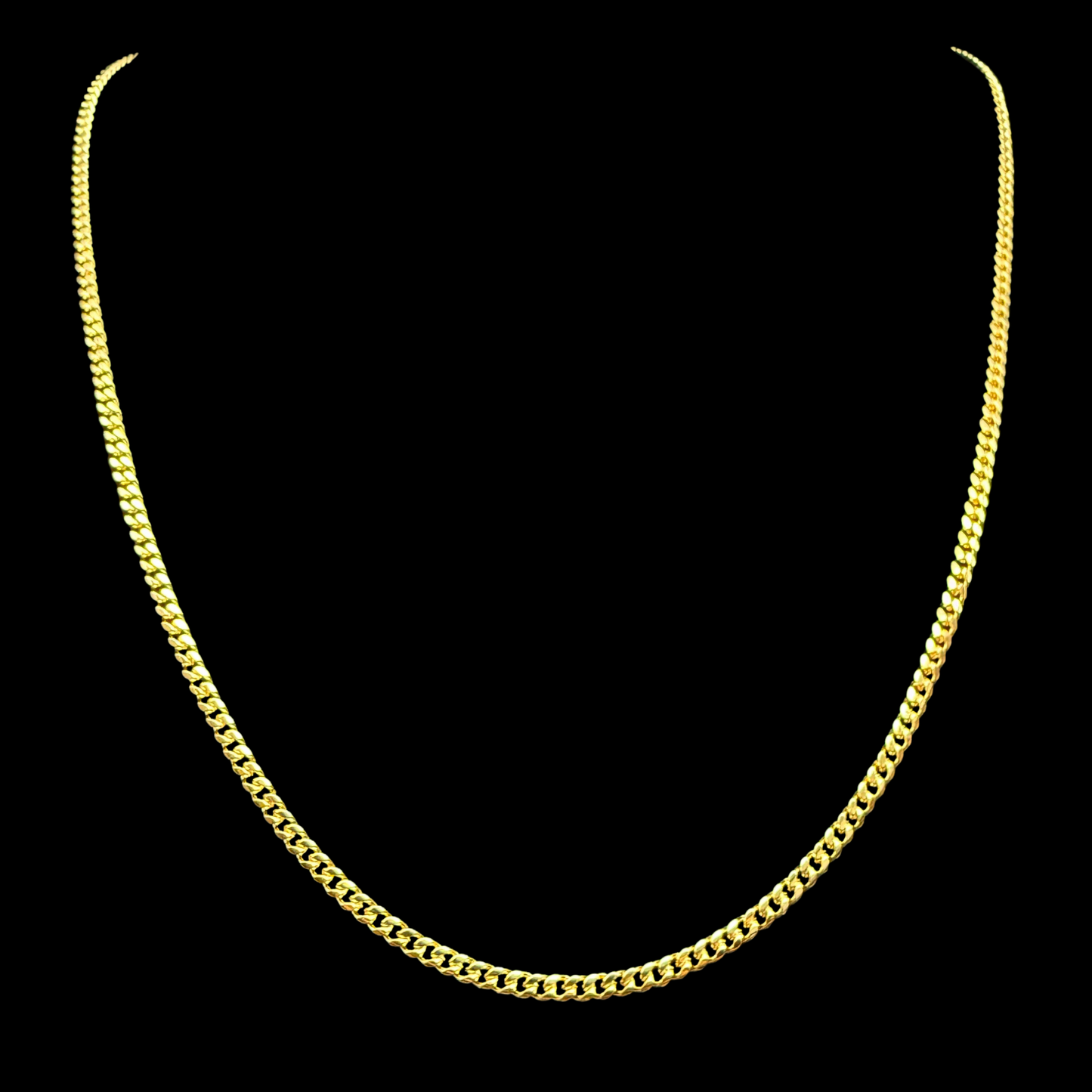 Cadena Cubana Oro – 3 mm