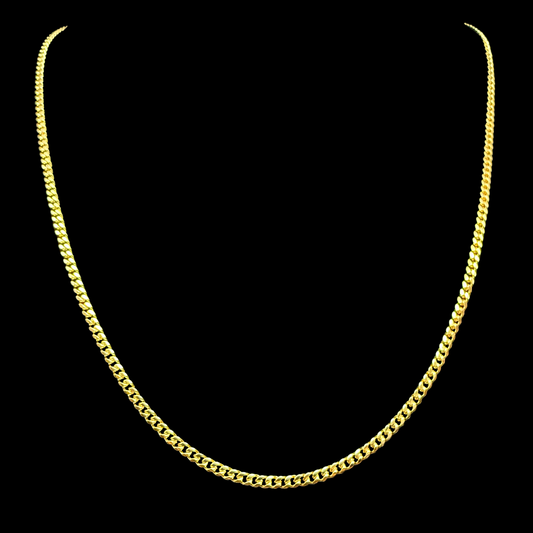 Cadena Cubana Oro – 3 mm