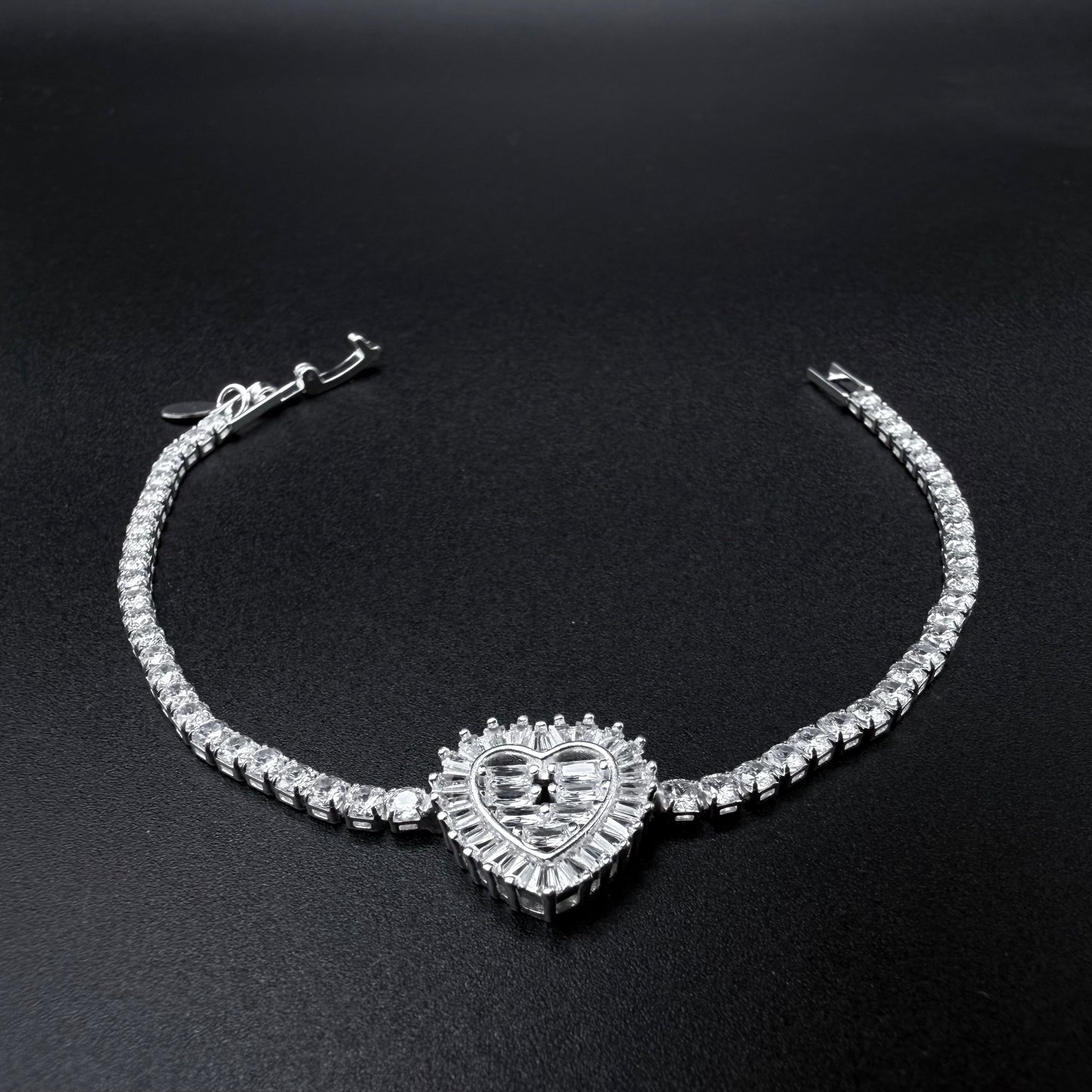 Pulsera Love Crowm Tennis en Plata 925