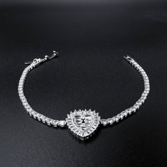 Pulsera Love Crowm Tennis en Plata 925
