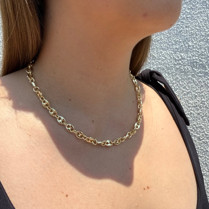 Cadena Gucci Inflada Oro