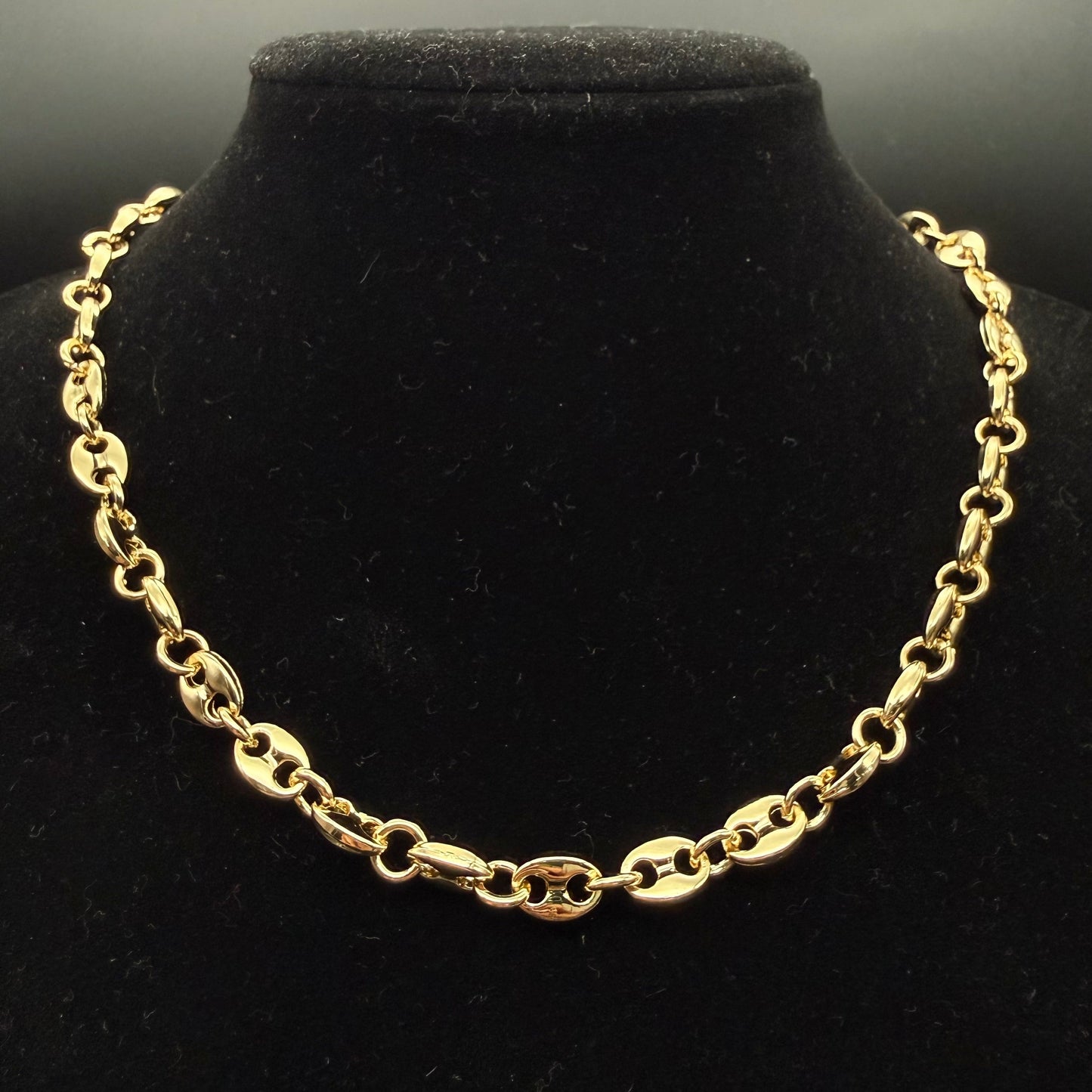 Cadena Gucci Inflada Oro