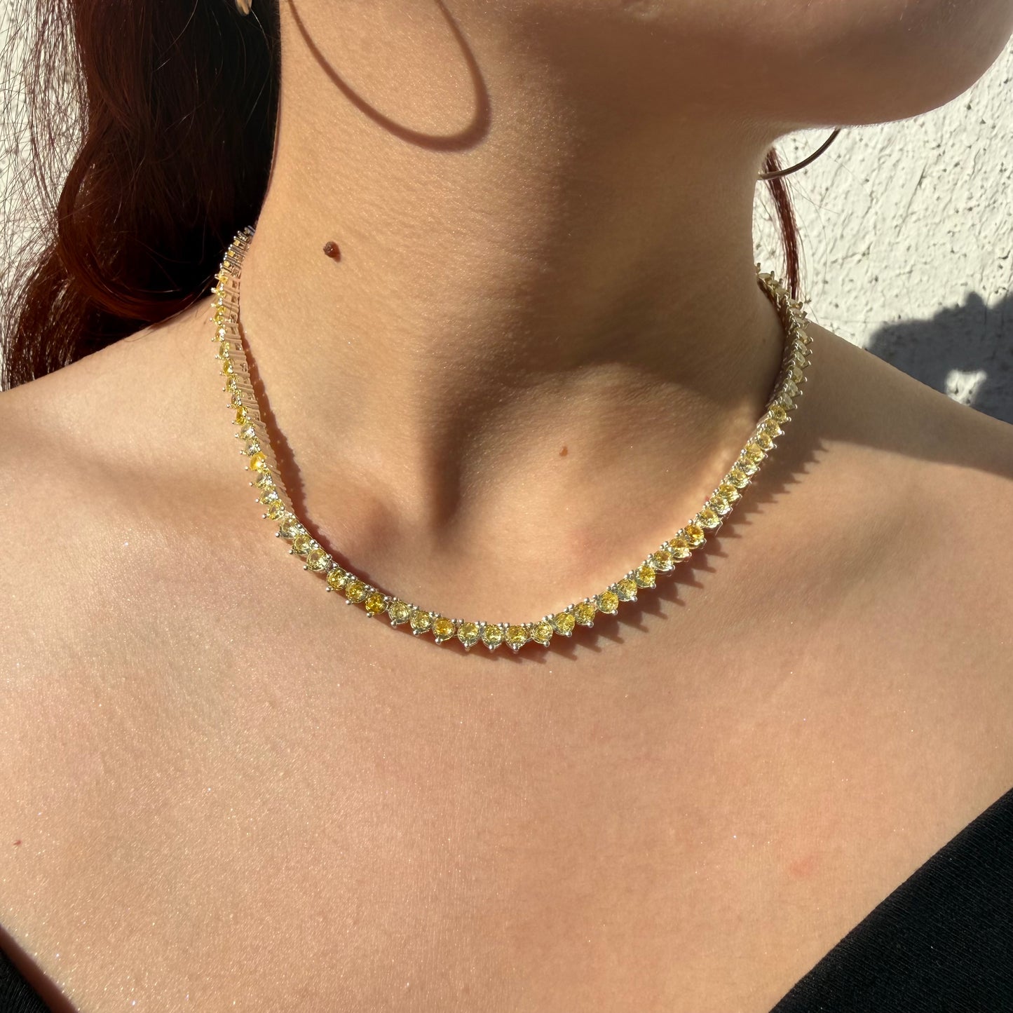 Collar Gotas de Luz circones amarillos