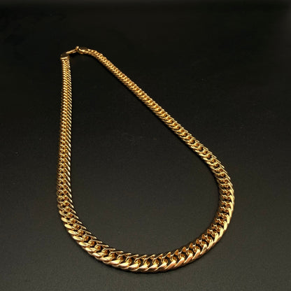Cadena Doble Cubana Oro – 6 mm