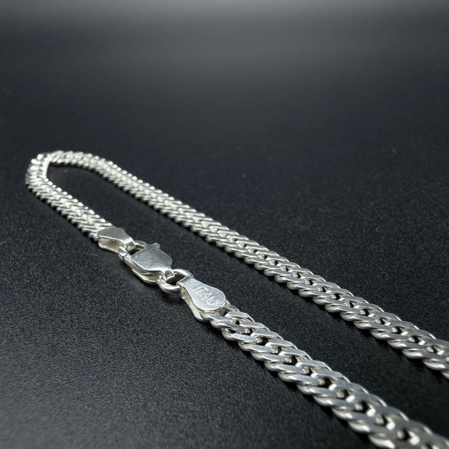 Pulsera Doble Cubana 3,5 mm - Plata 925 Italy