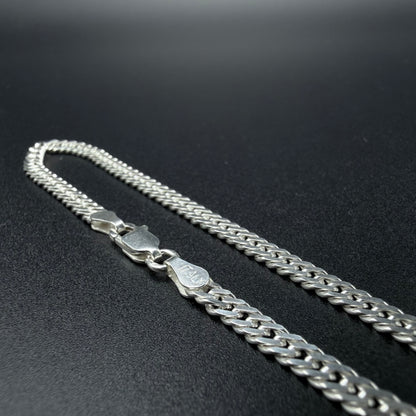 Pulsera Doble Cubana 3,5 mm - Plata 925 Italy