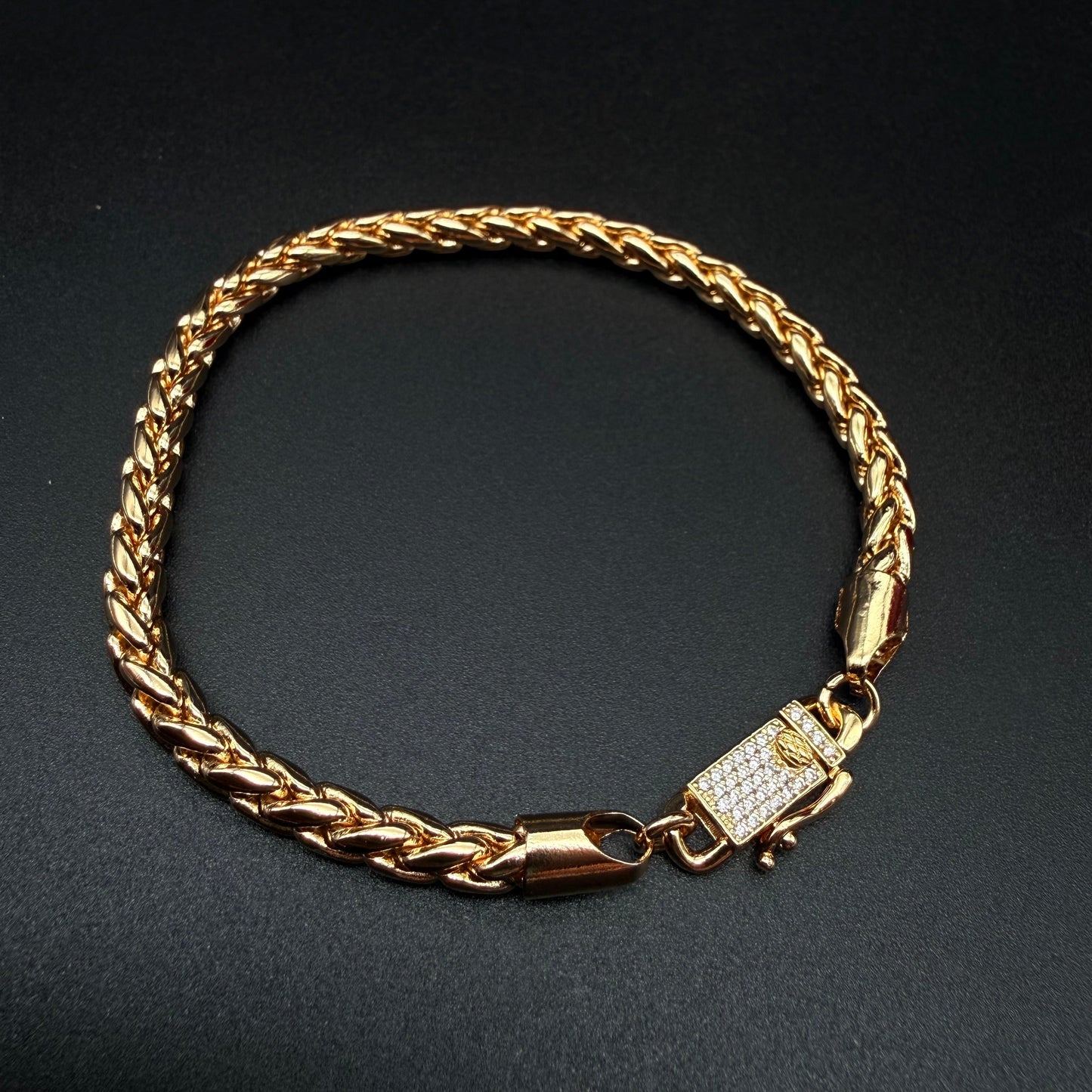 Pulsera Escama Dragón Oro –  4 mm