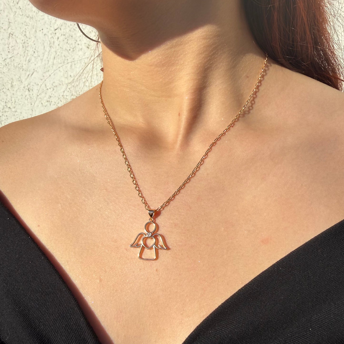 Cadena Ángel de Luz - Oro Rosa