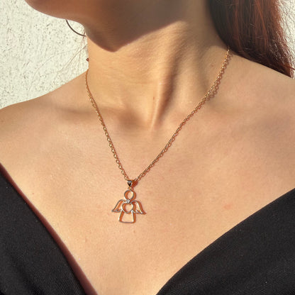 Cadena Ángel de Luz - Oro Rosa