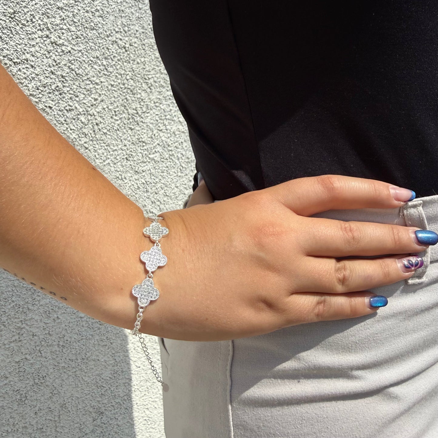 Pulsera Van Cleef 13mm – Silver Ice 05