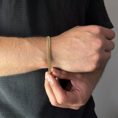 Pulsera Tejido Chino Oro – 6 mm