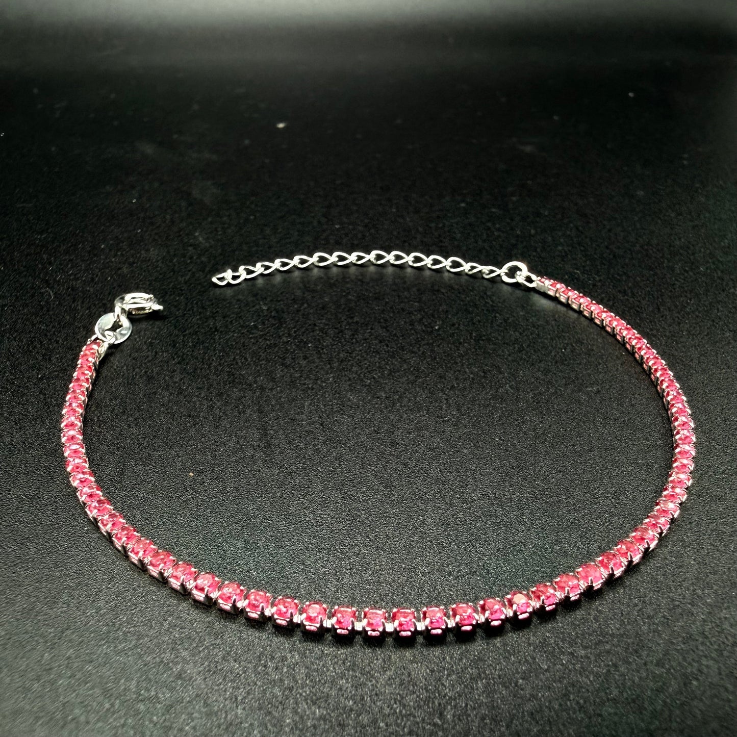 Pulsera Tennis pink  2mm