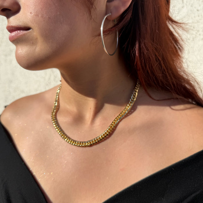 Cadena Doble Cubana Oro – 6 mm