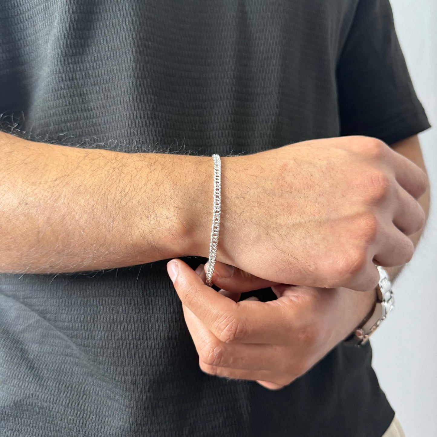 Pulsera Triple Grumet - 4mm