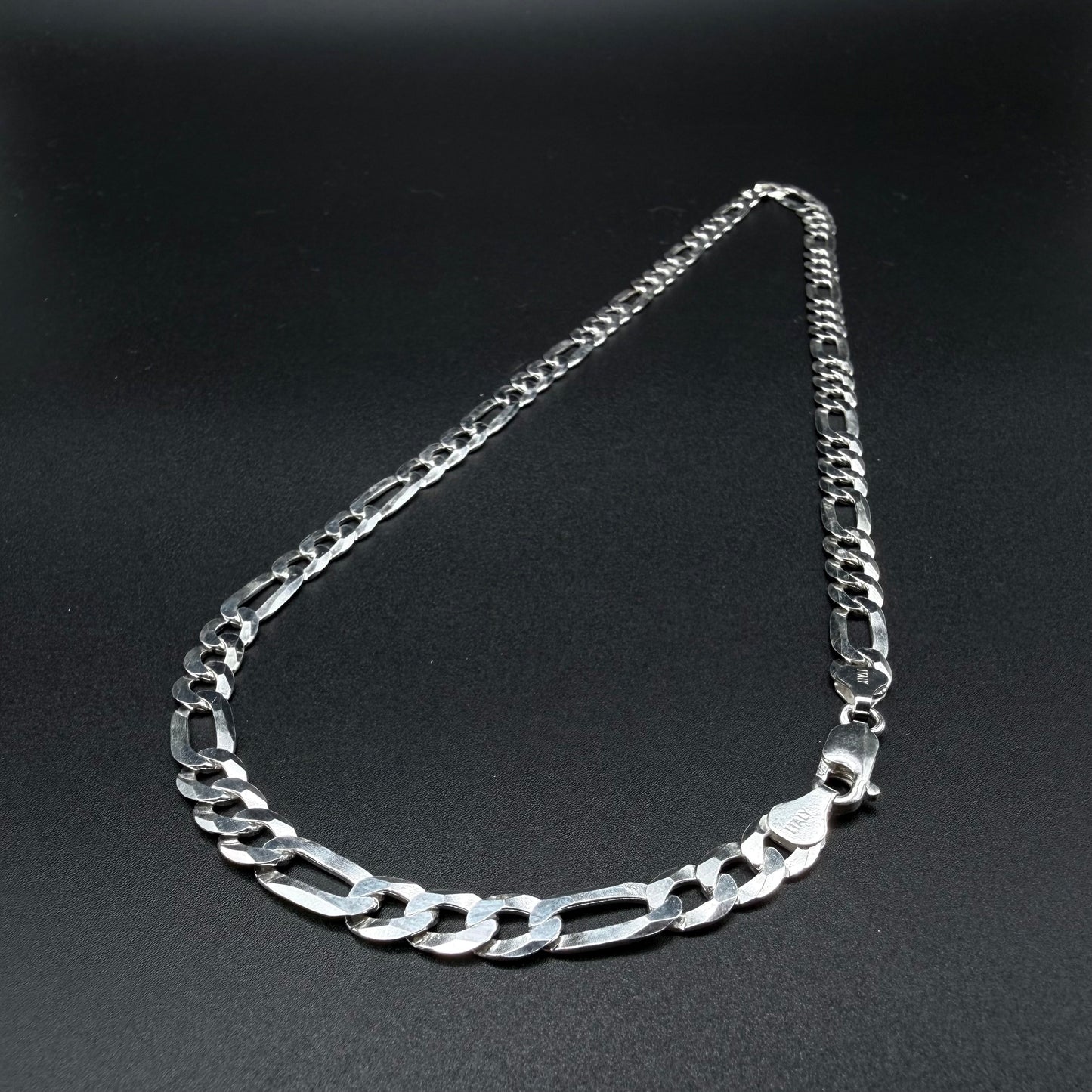 Cadena Fígaro 7mm - Plata 925 Italy