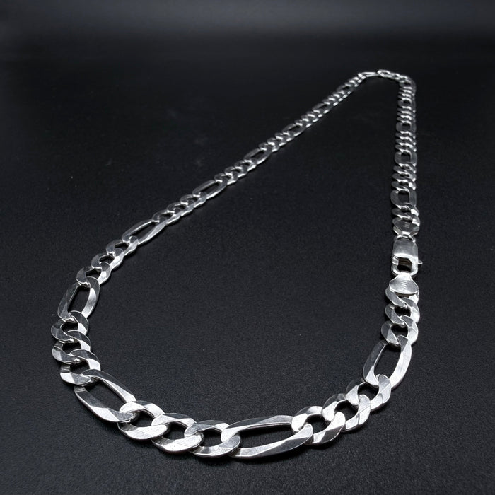 Cadena Fígaro 8mm - Plata 925 Italy