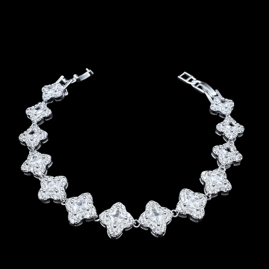 Pulsera Flor circón - 11 mm