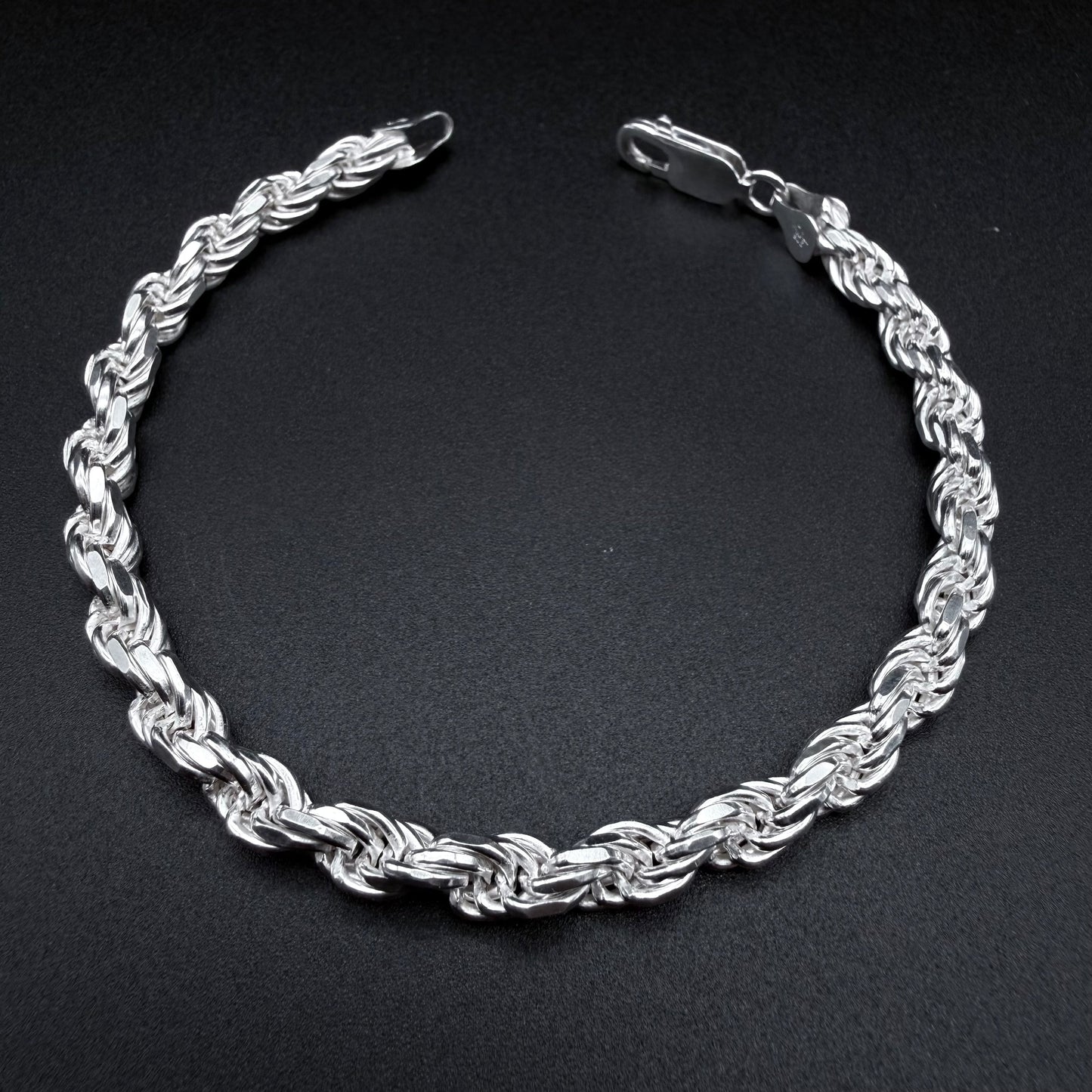 Pulsera Turbillón 5.5 mm - Plata 925 Italy