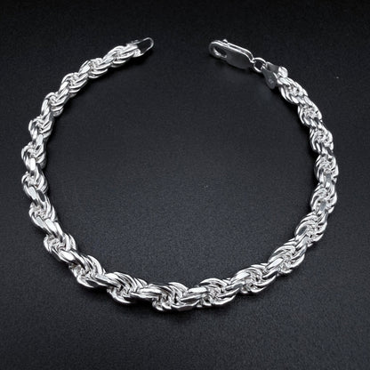Pulsera Turbillón 5.5 mm - Plata 925 Italy