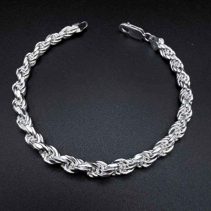 Pulsera Turbillón 5.5 mm - Plata 925 Italy