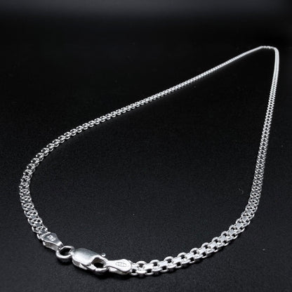 Cadena Tejido Chino 3mm - Plata 925 Italy