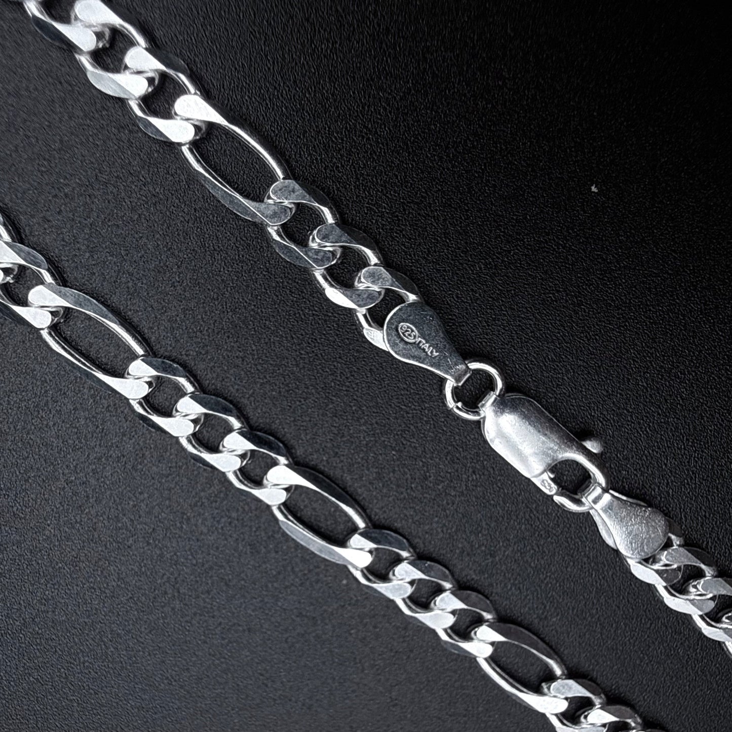 Pulsera Fígaro 5mm - Plata 925 Italy