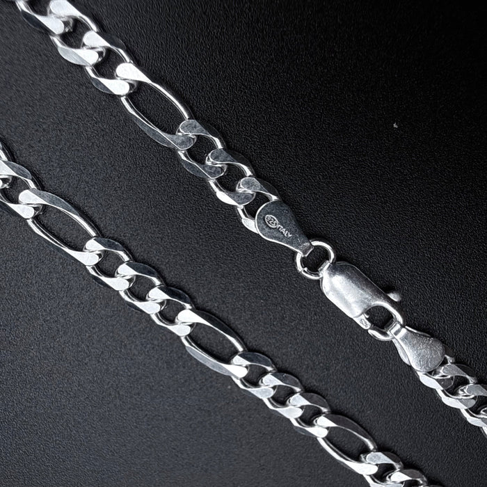 Pulsera Fígaro 5mm - Plata 925 Italy