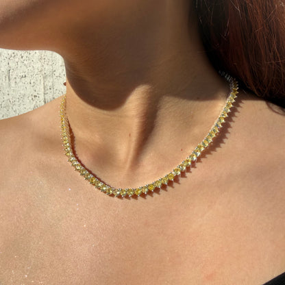Collar Gotas de Luz circones amarillos